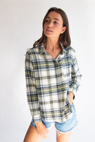 Green/Navy Flannel