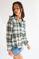 Green/Navy Flannel