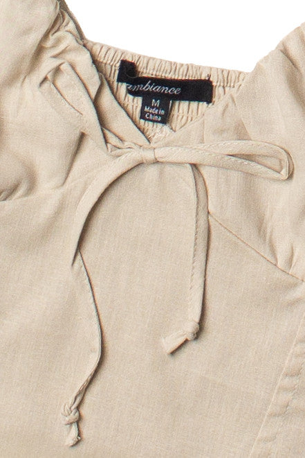 Tie Front Linen Tank Top