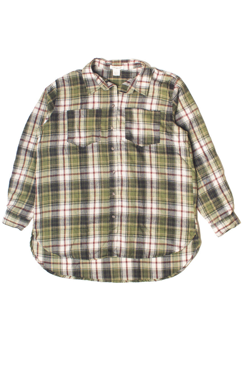 Oversized High-Low Hem Flannel