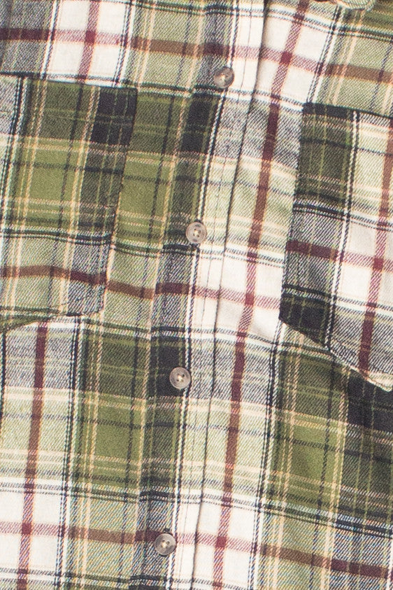 Oversized High-Low Hem Flannel