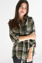 Oversized High-Low Hem Flannel