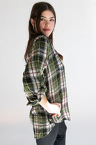 Oversized High-Low Hem Flannel