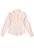 Cherry Print Long Sleeve Button Up Shirt