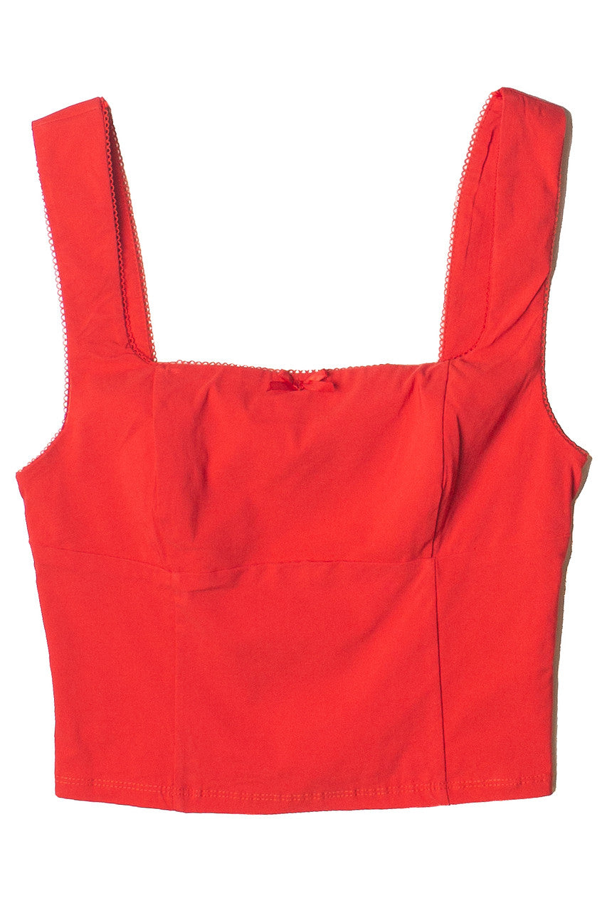Square Neck Bow Tank Top