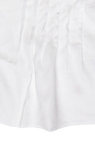 Pin Tuck Lace Trim Sleeveless Top - White