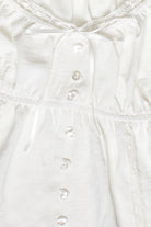 Lace Trim Babydoll Peasant Top