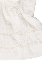 Lace Trim Beaded Tie Babydoll Tank Top