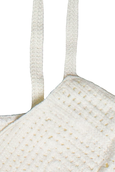 Knit Top Babydoll Tank Top - Ivory