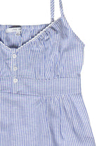 Striped Linen Blend Babydoll Tank Top