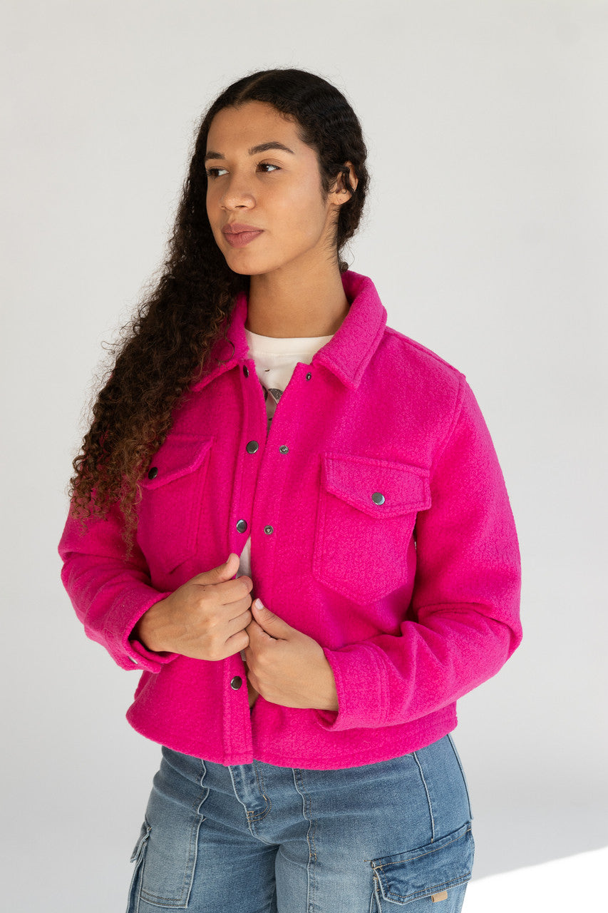 Snap Front Shacket