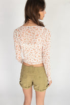2 Piece Floral Mesh Top Set