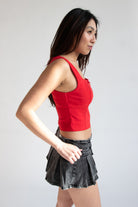 Square Neck Bow Tank Top