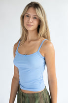 Scallop Edge Bow Tank Top