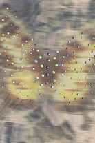 Mesh Rhinestone Butterfly Tee