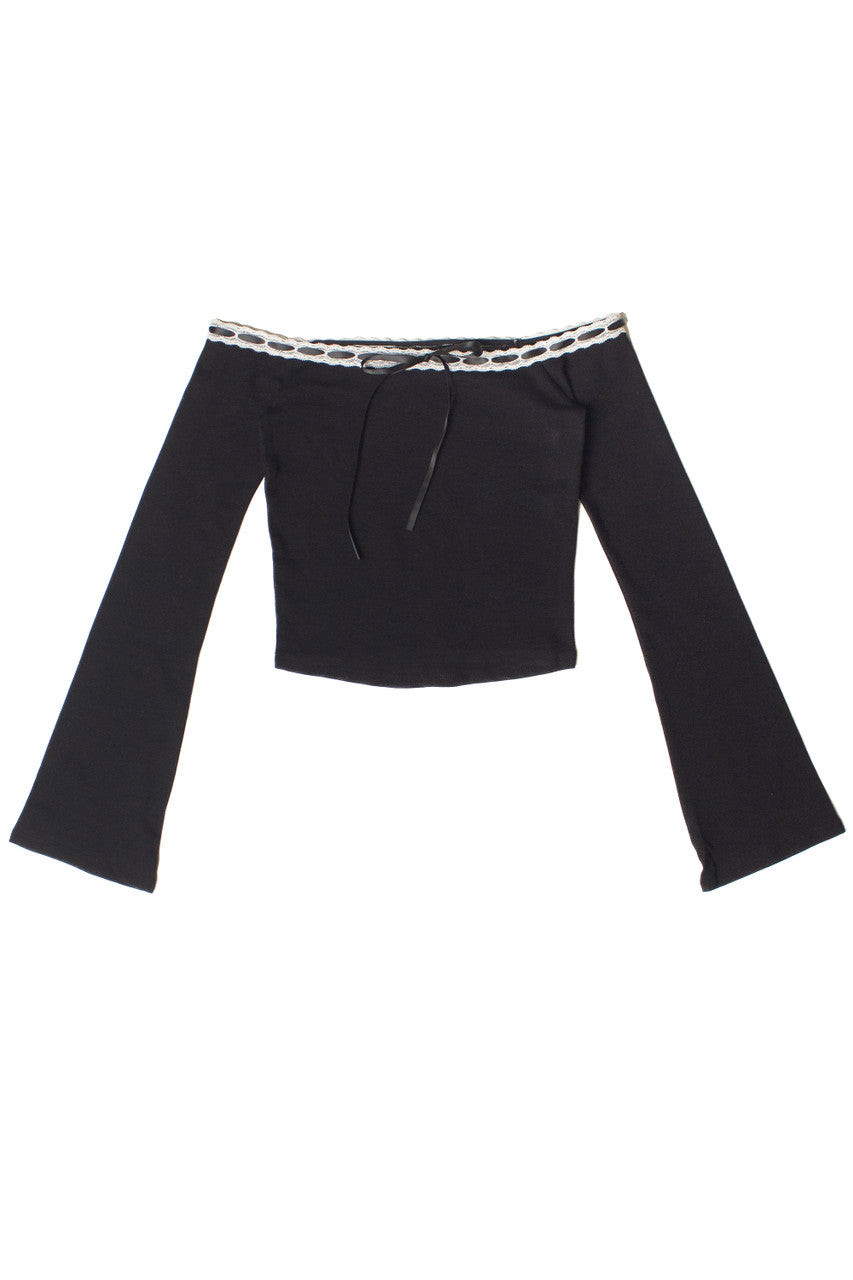 Ribbon Lace Off The Shoulder Top – Ragstock