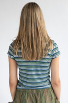 Striped Ribbed Tee