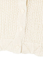 Short Sleeve Collared Crochet Cardigan