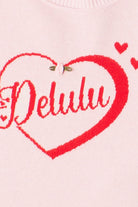 Delulu Short Sleeve Sweater Top