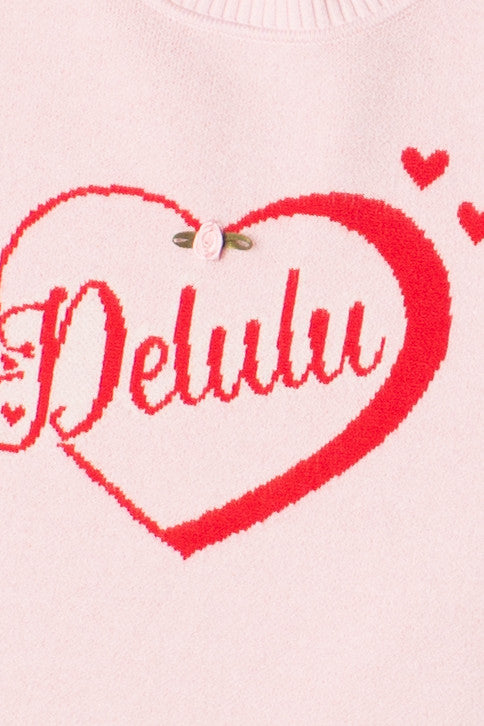 Delulu Short Sleeve Sweater Top