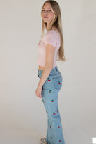 Delulu Short Sleeve Sweater Top