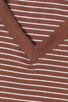 Striped Crop Polo Tee