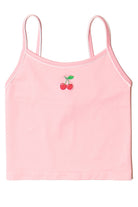 Embroidered Fruit Seamless Tank Top