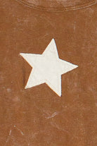 Mineral Wash Raglan Star Patch Tee