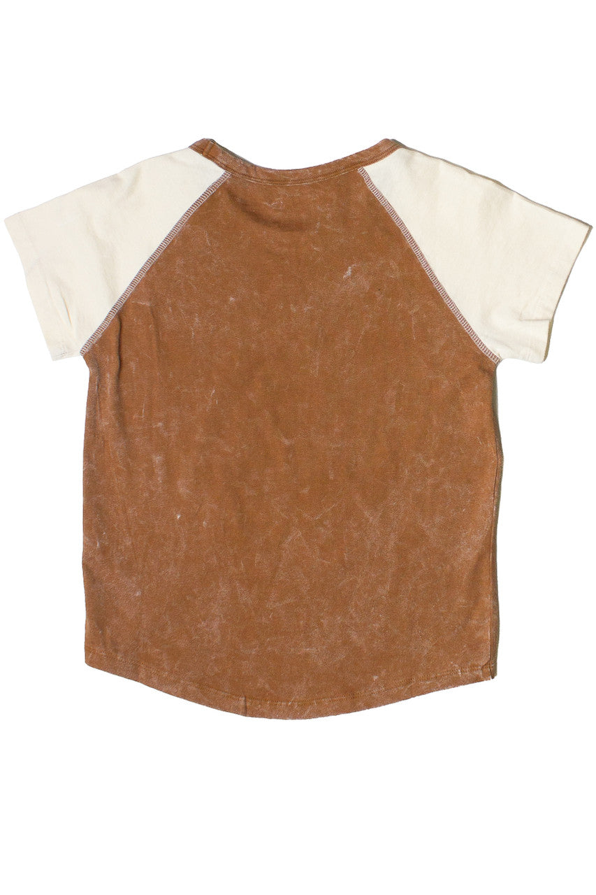 Mineral Wash Raglan Star Patch Tee