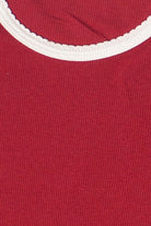 Scallop Edge Ringer Tee