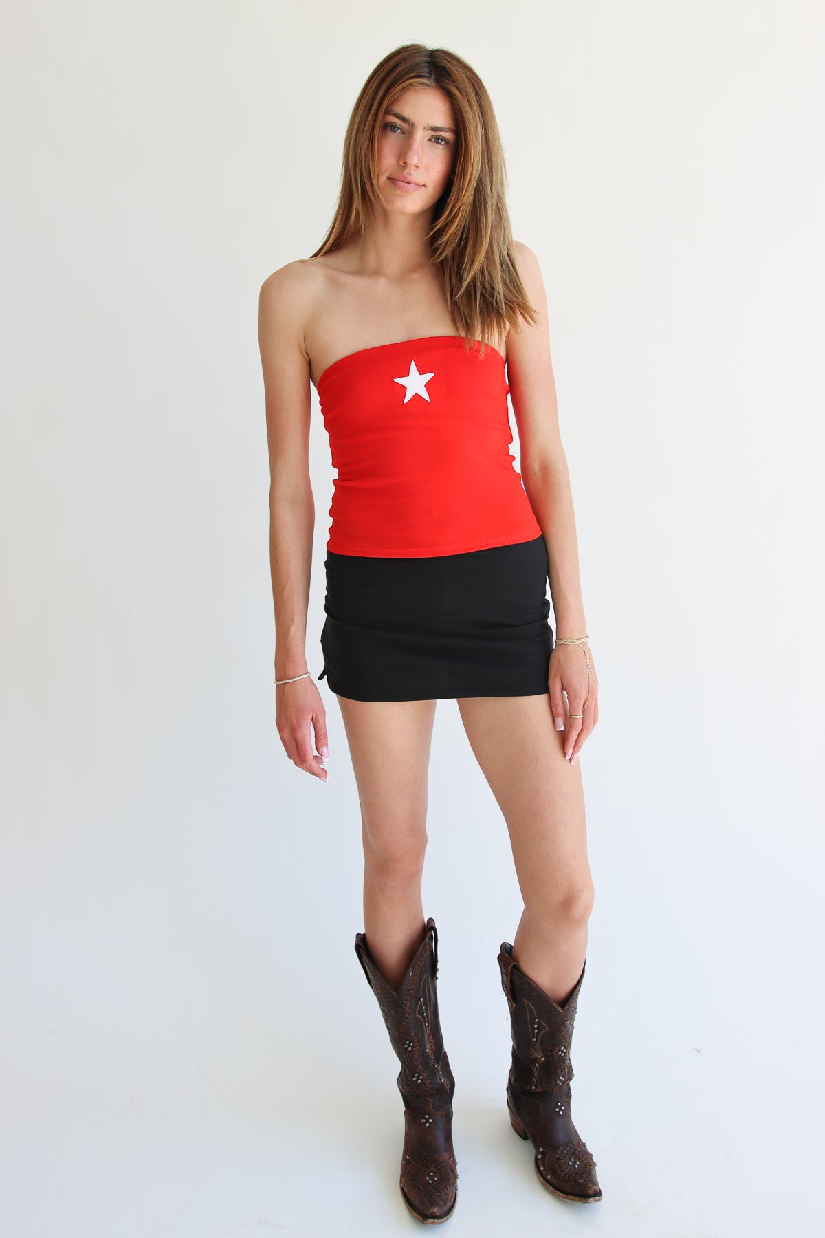 Star Patch Tube Top