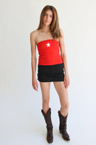 Star Patch Tube Top