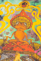 Trippy Frog Tie Dye Cropped Hoodie