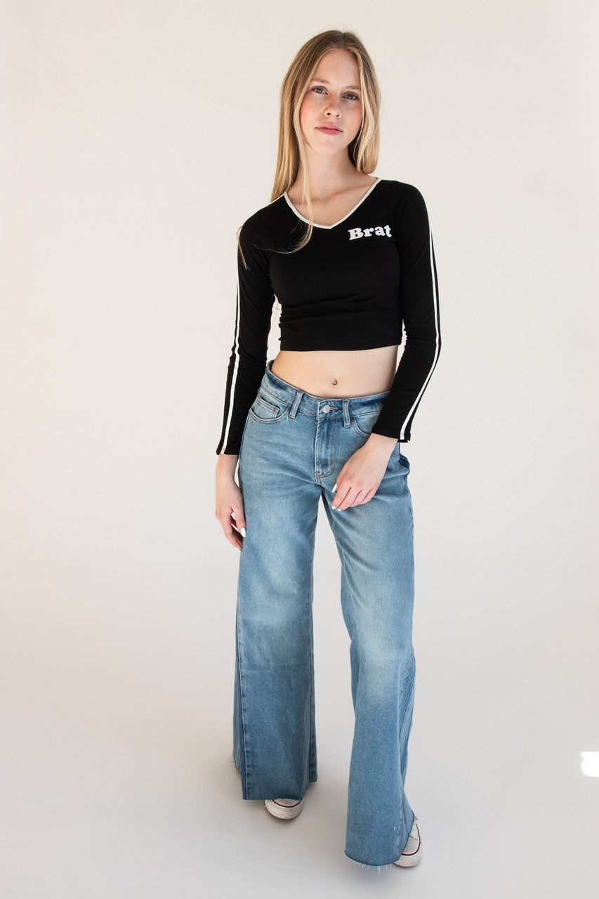 Brat Long Sleeve Sporty Tee
