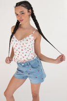 Cherry Print Lace Cami