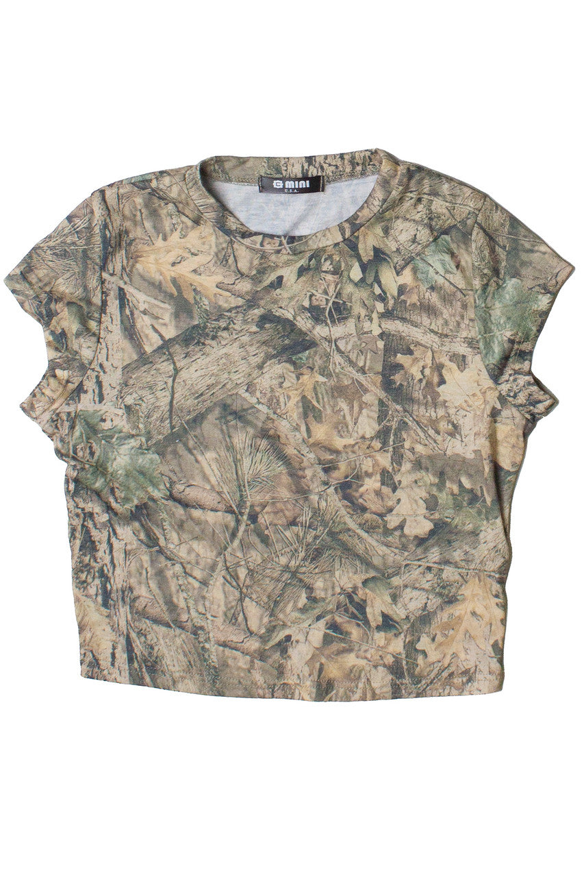 Printed Woodland Camo Baby Tee