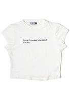 Sorry If I Looked Interested Baby Tee
