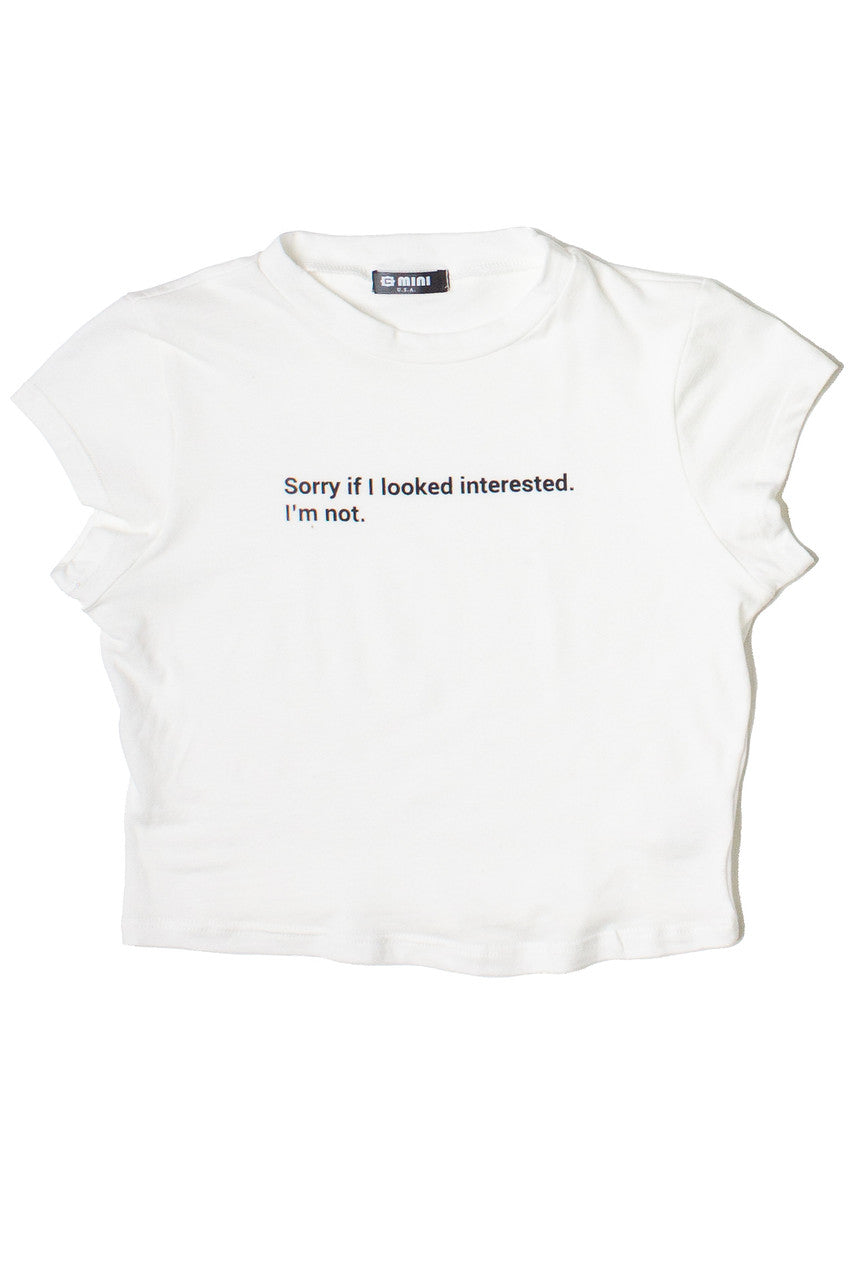 Sorry If I Looked Interested Baby Tee