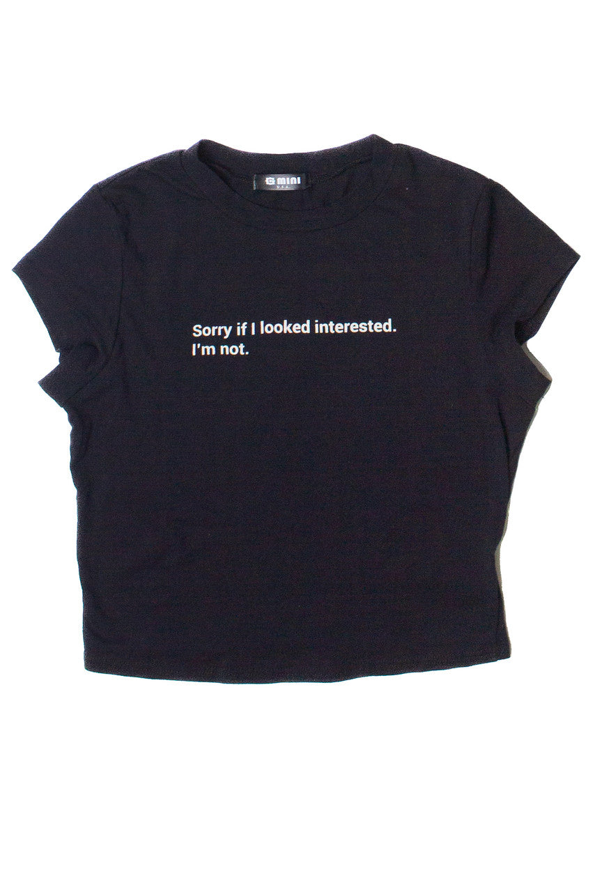 Sorry If I Looked Interested Baby Tee