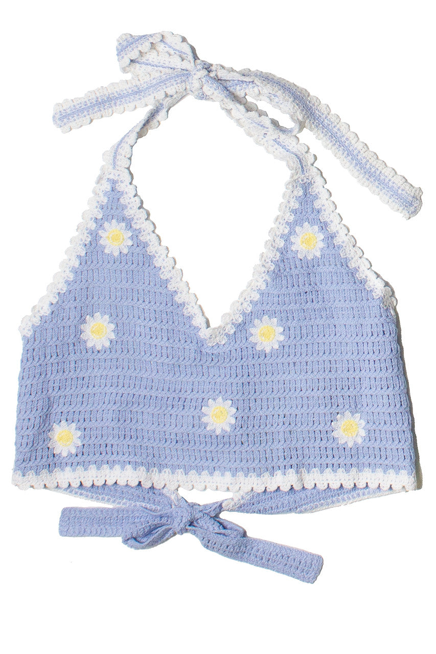 Daisy Crochet Halter Top