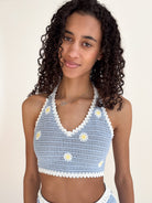 Daisy Crochet Halter Top