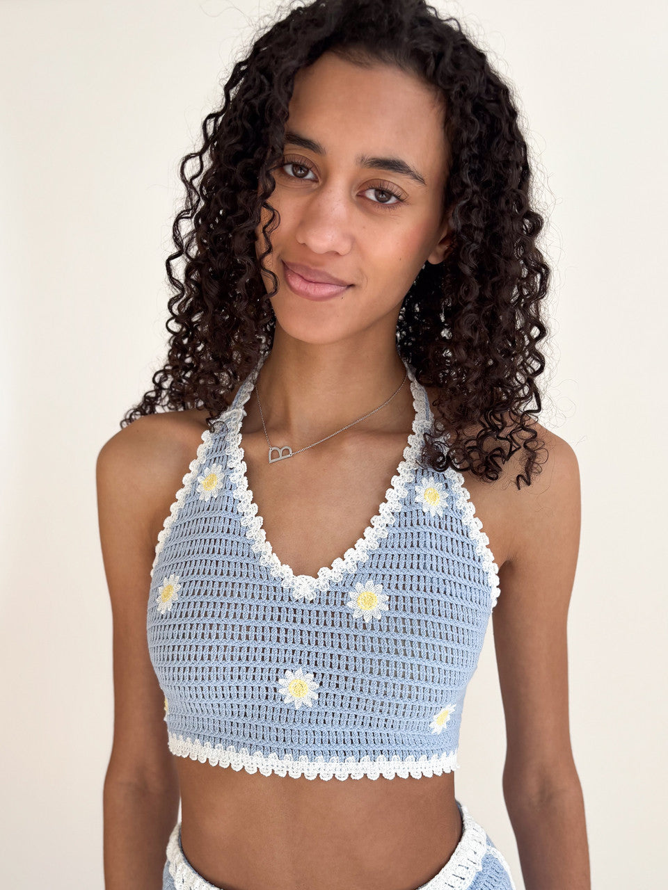 Daisy Crochet Halter Top