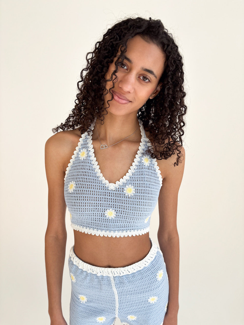 Daisy Crochet Halter Top