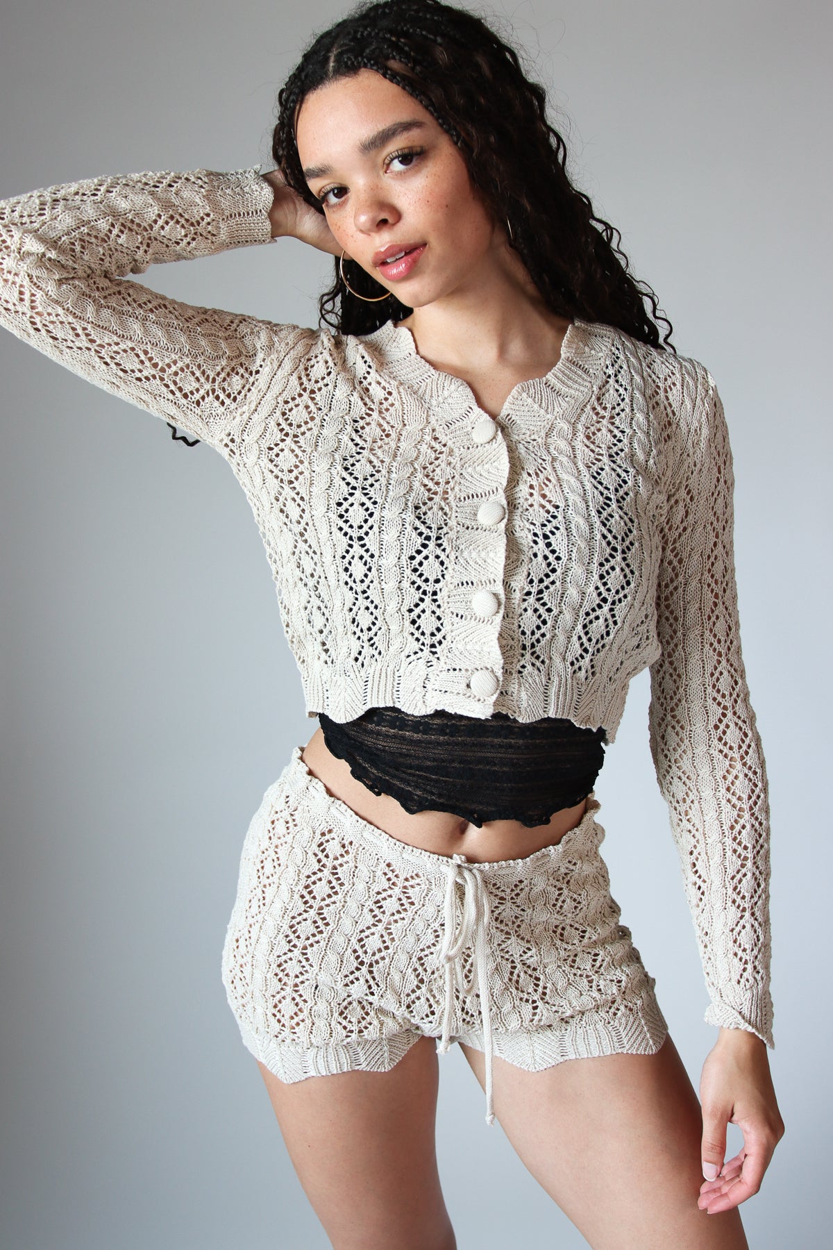 Diamond Knit Cardigan