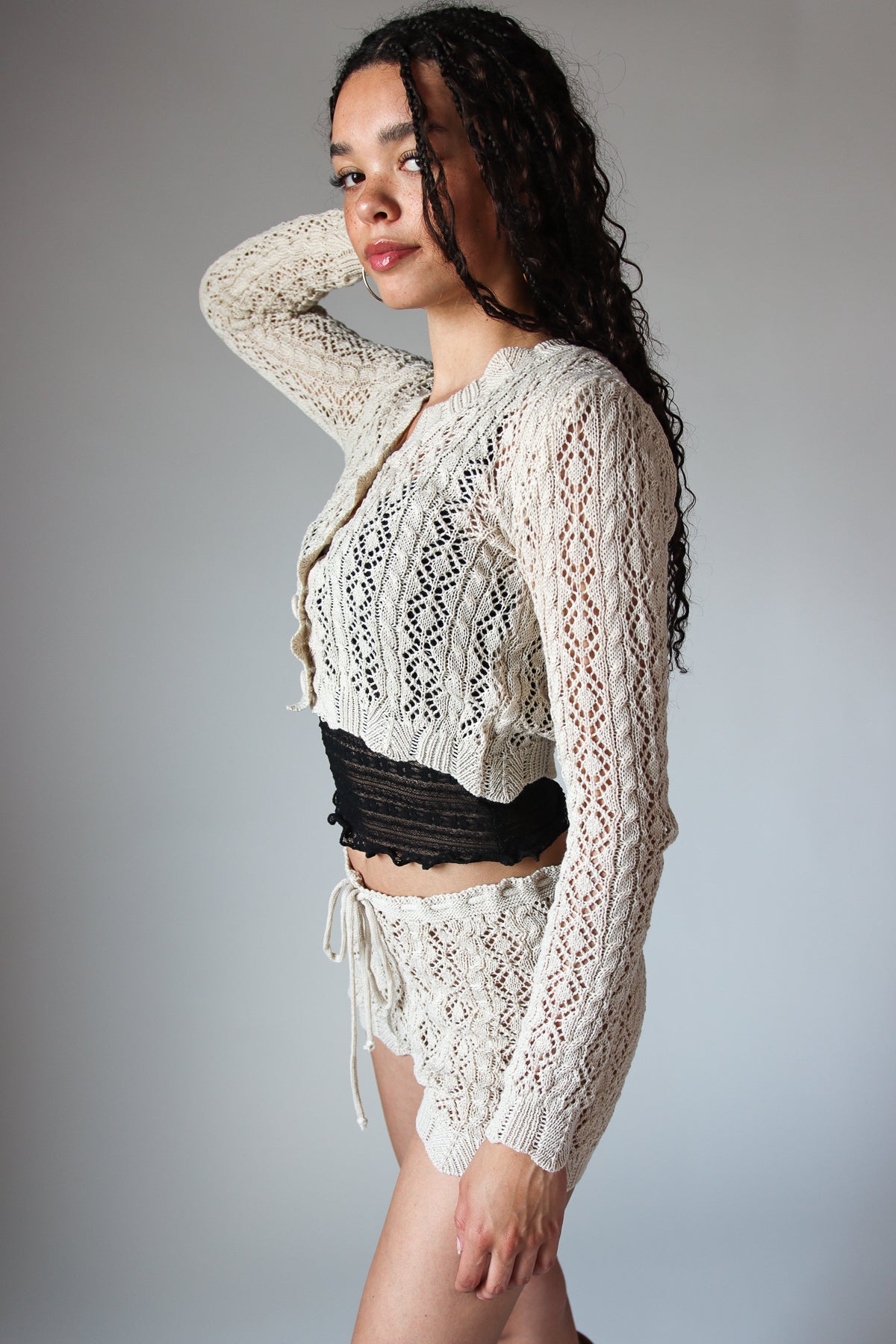 Diamond Knit Cardigan