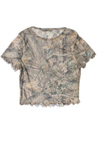 Printed Woodland Camo Mesh Tee