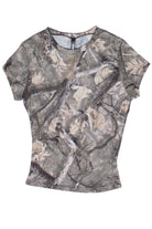Woodland camo fitted t-shirt