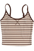 Striped Ringer Cami - Beige