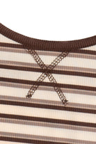Striped Ringer Cami - Beige