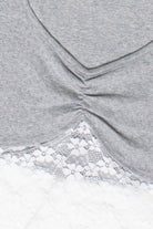 Lace Hem Crop Tee
